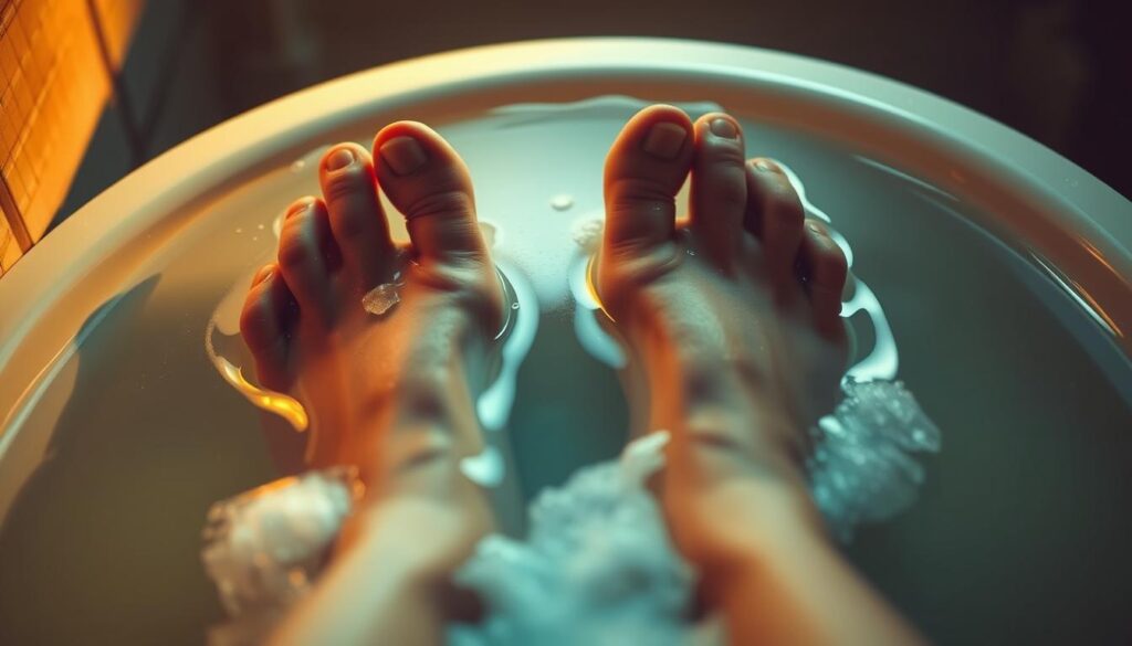 soaking feet